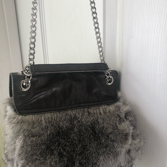 Michael Kors Grey Rabbit Fur Cross bag - Picture 5 of 5